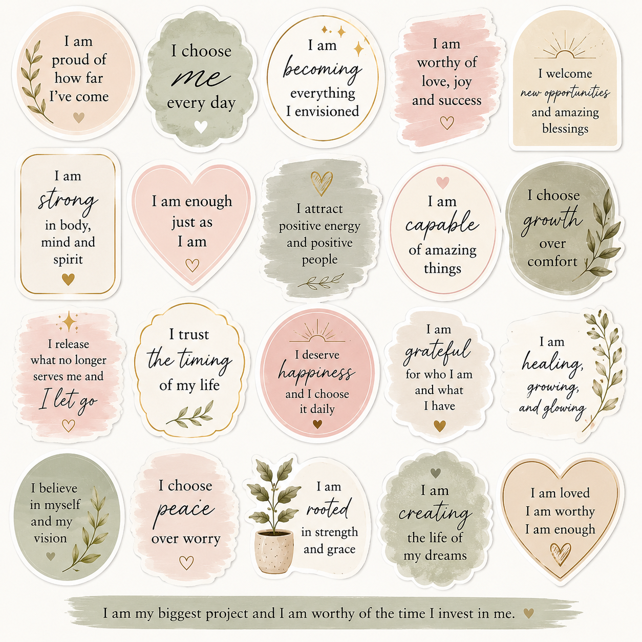 Positive affirmation Stickers