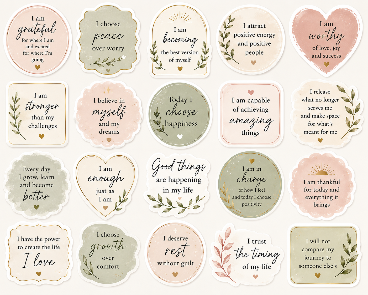 Positive affirmation Stickers