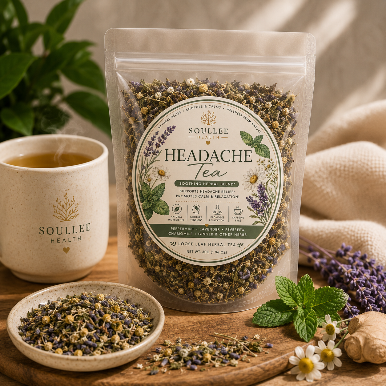 Natural Headache Relief Tea – Soothe Your Discomfort Naturally